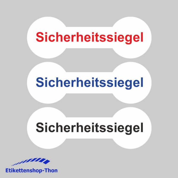 SECURITY WHITE PE - Sicherheitsetiketten "Sicherheitssiegel" auf Rolle - 60 x 20 mm - 1000 Stück